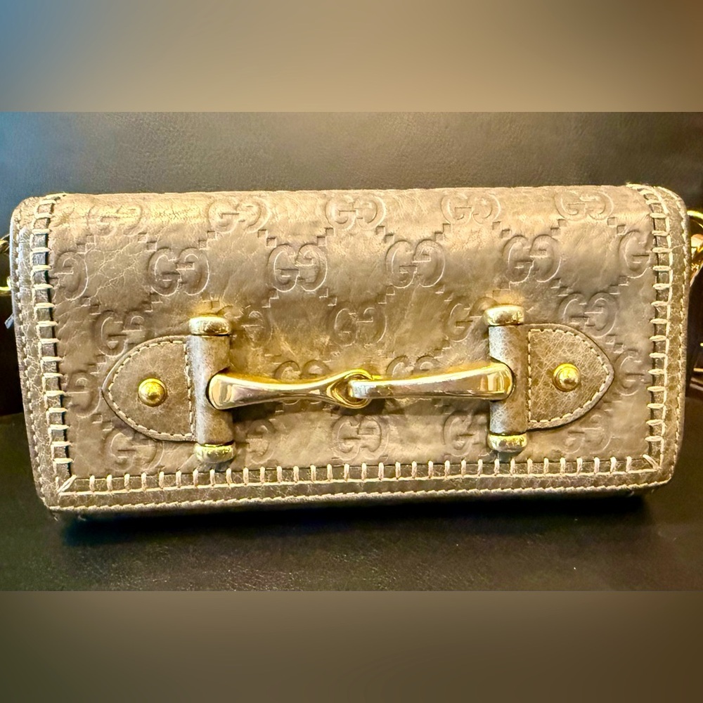 Gucci Leather Horse bit Classic Long Wallet